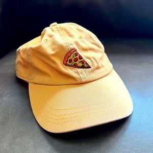 Orange pizza ball cap baseball hat